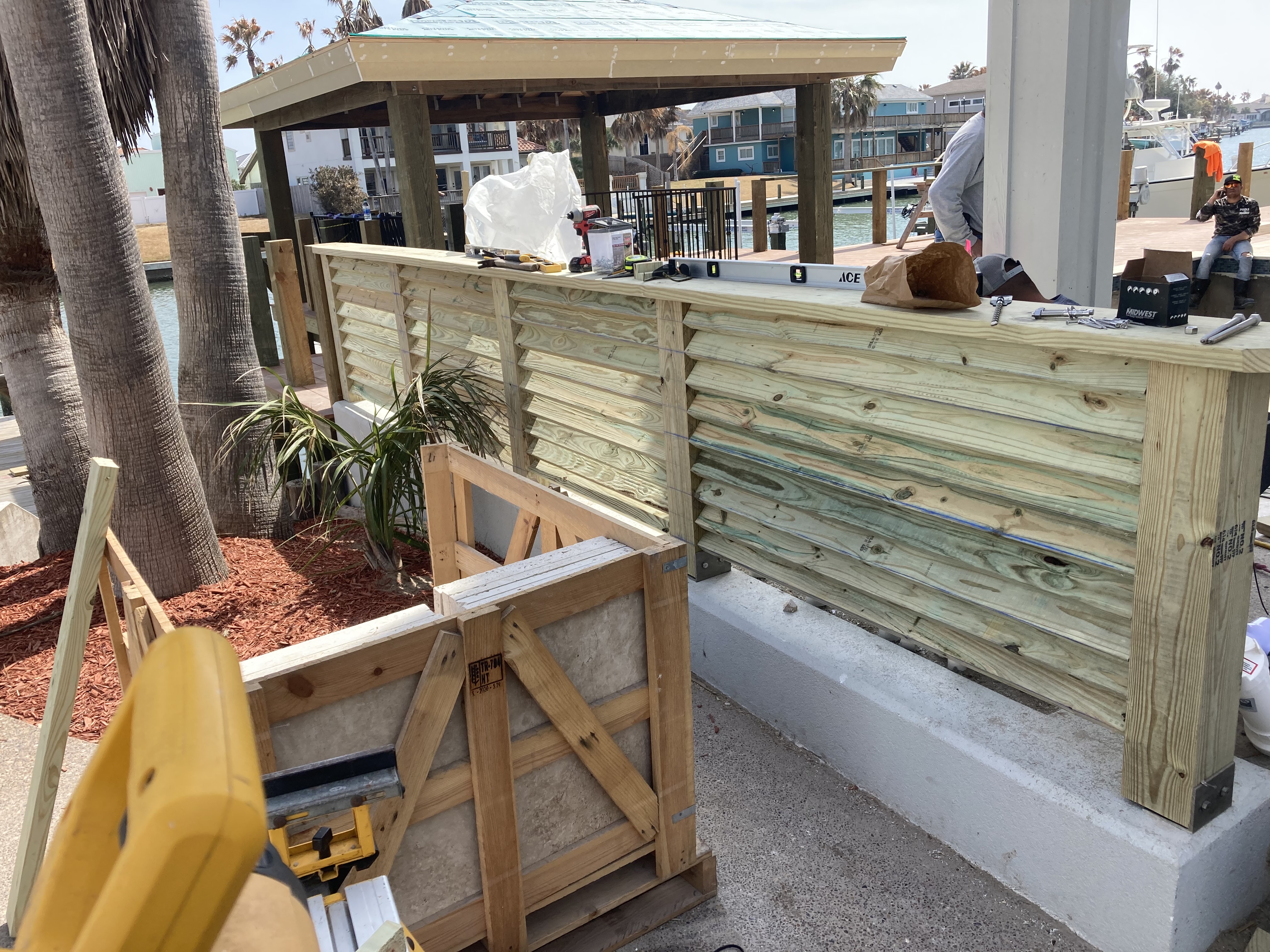 Waterfront Fence Construction