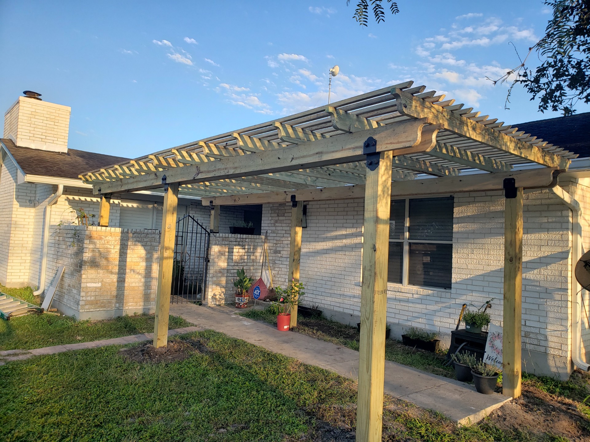 Copano Construction pergola project